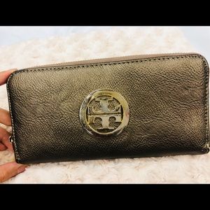 Brown Tory Burch Wallet
